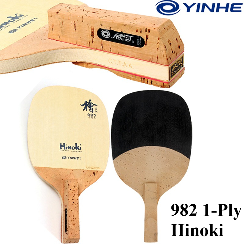Table Tennis In Japanese - YINHE 982 1겹 솔리드 히노키 탁구