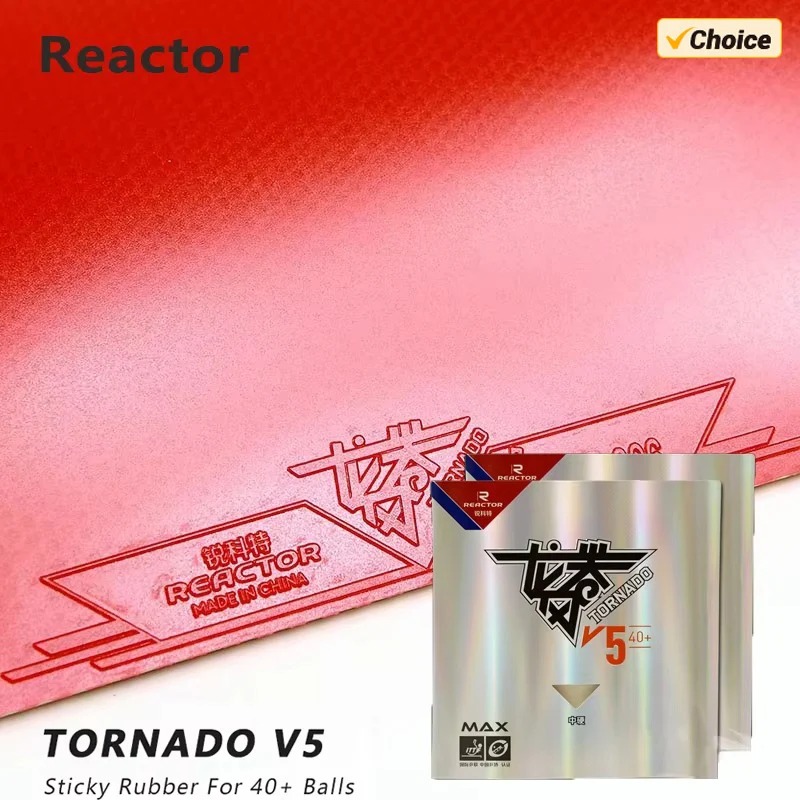 Table Tennis Rubber - REACTOR Tornado V5 탁구 러버 스티키