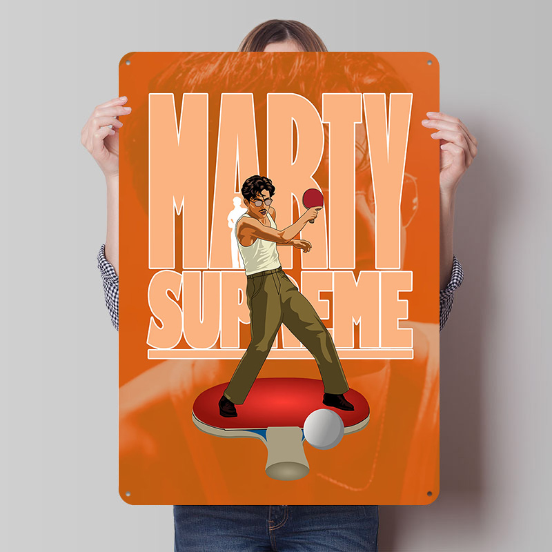 Table Tennis Marty Supreme - 마티 슈프림 탁구 메탈 포스터 맞춤형