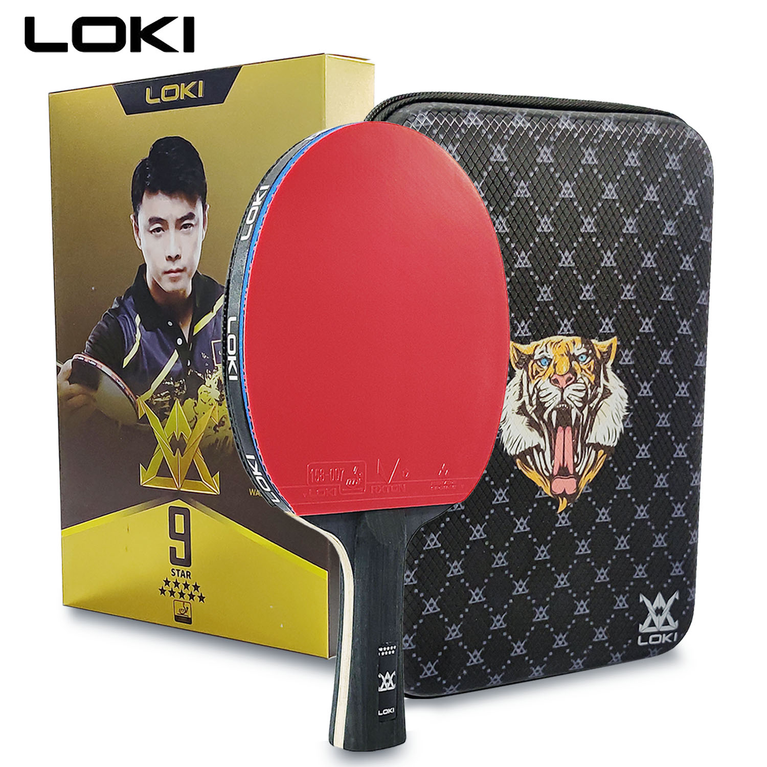 LOKI 9 스타 탁구 라켓 전문 5+2 탄소 탁구 패 - Table Tennis Movie 리뷰 및 가격