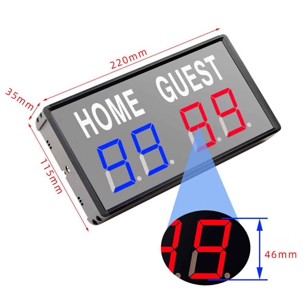 휴대용 4자리 LED 점수판 디지털 홈 게스트 점수 기 - Table Tennis Score 리뷰 및 가격