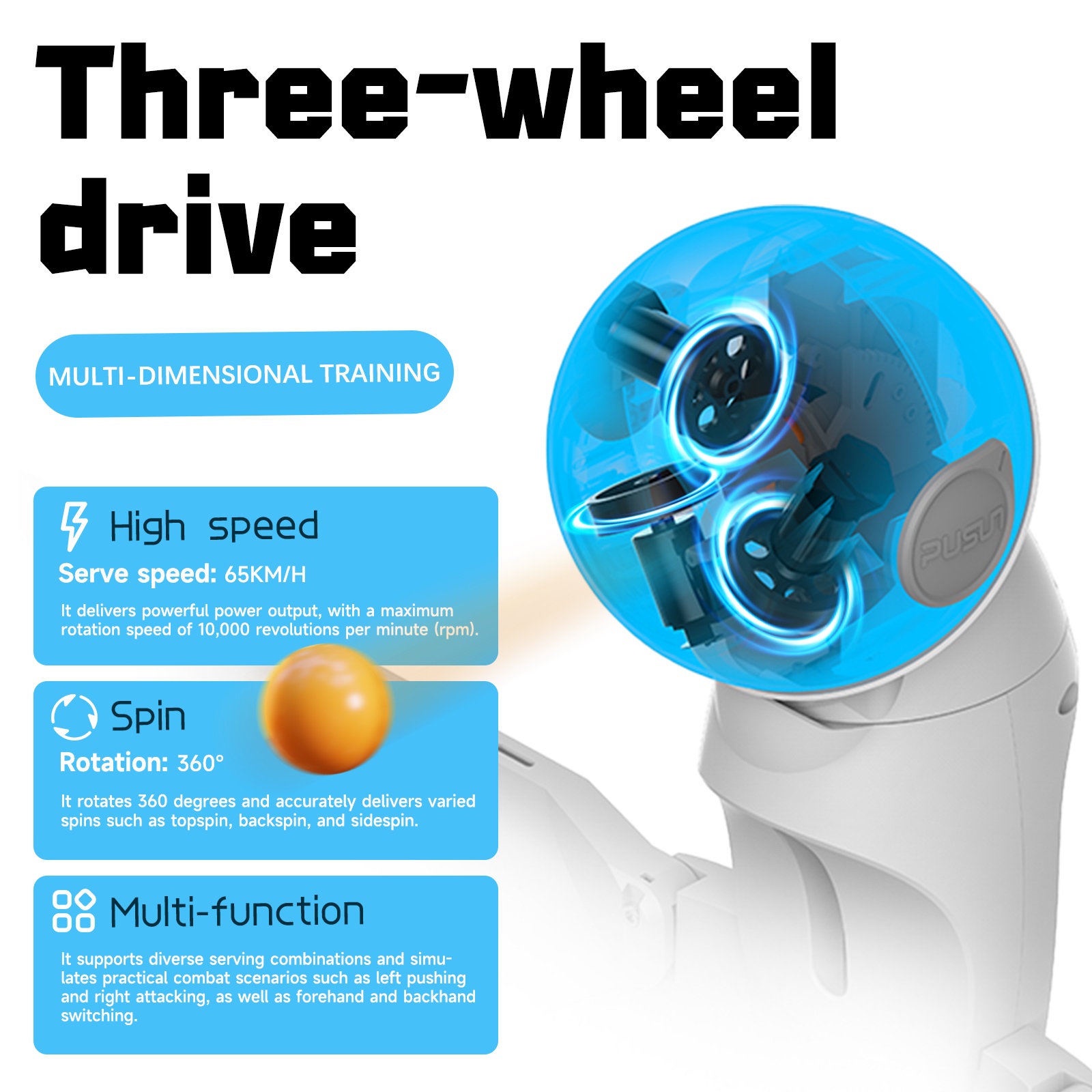 새로운 혁신적인 지능형 탁구 머신 탁구 로봇 핑퐁 머신 - Robot Ball Machine 리뷰 및 가격