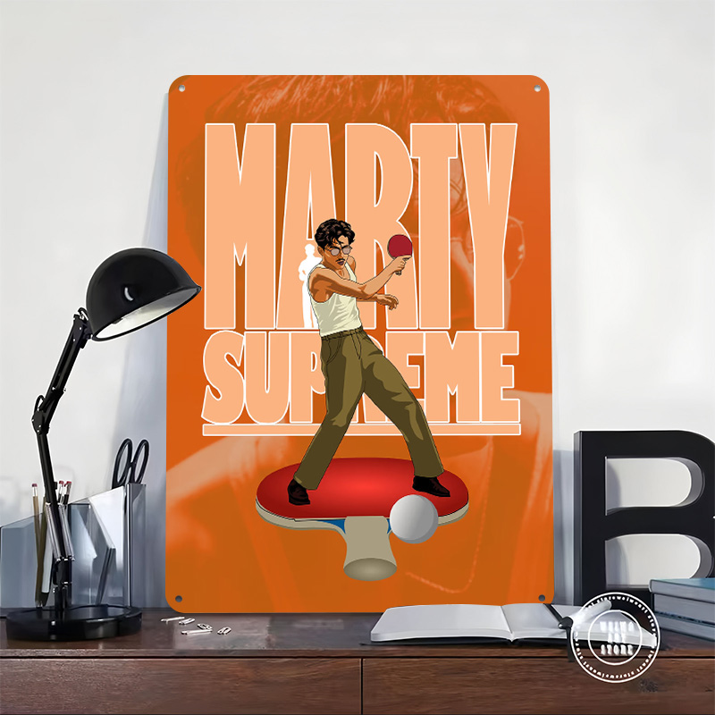 마티 슈프림 탁구 메탈 포스터 맞춤형 벽 장식 레트로  - Table Tennis Marty Supreme 리뷰 및 가격